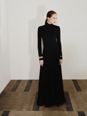 Mango A-line turtleneck dress